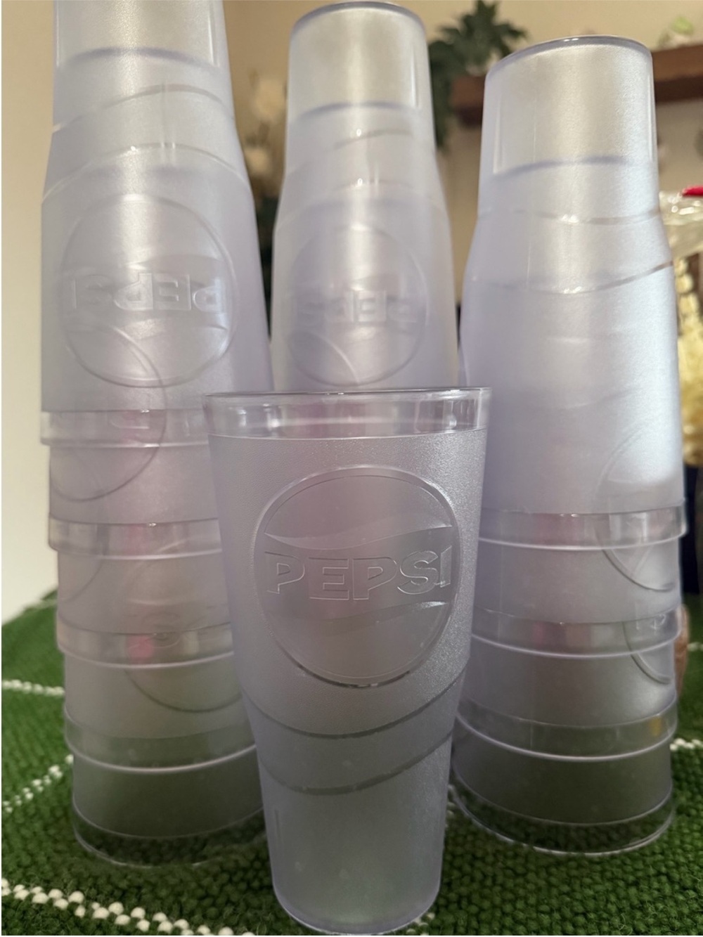 💙🤍💙 Pepsi Frosted Plastic Cups 💙🤍💙